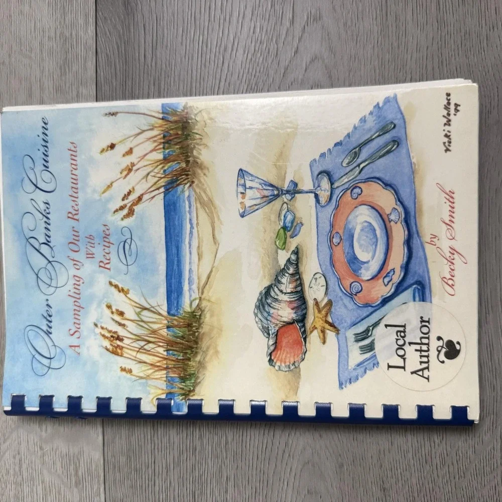 Vintage Carolina Seafood Community Cookbooks Lot 6 Outer Banks Beaufort SC NC